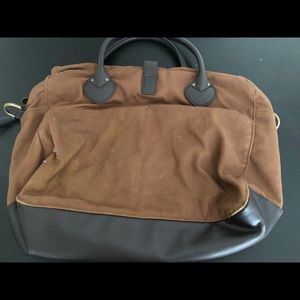 JCrew canvas briefcase.
